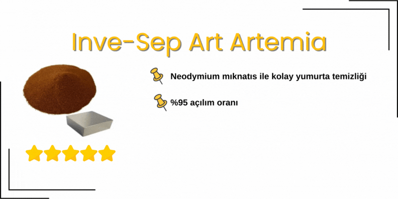 Lepistes Yem Önerisi (En İyi 10 Yem) 4 Inve-Sep Art Artemia Satın Al
